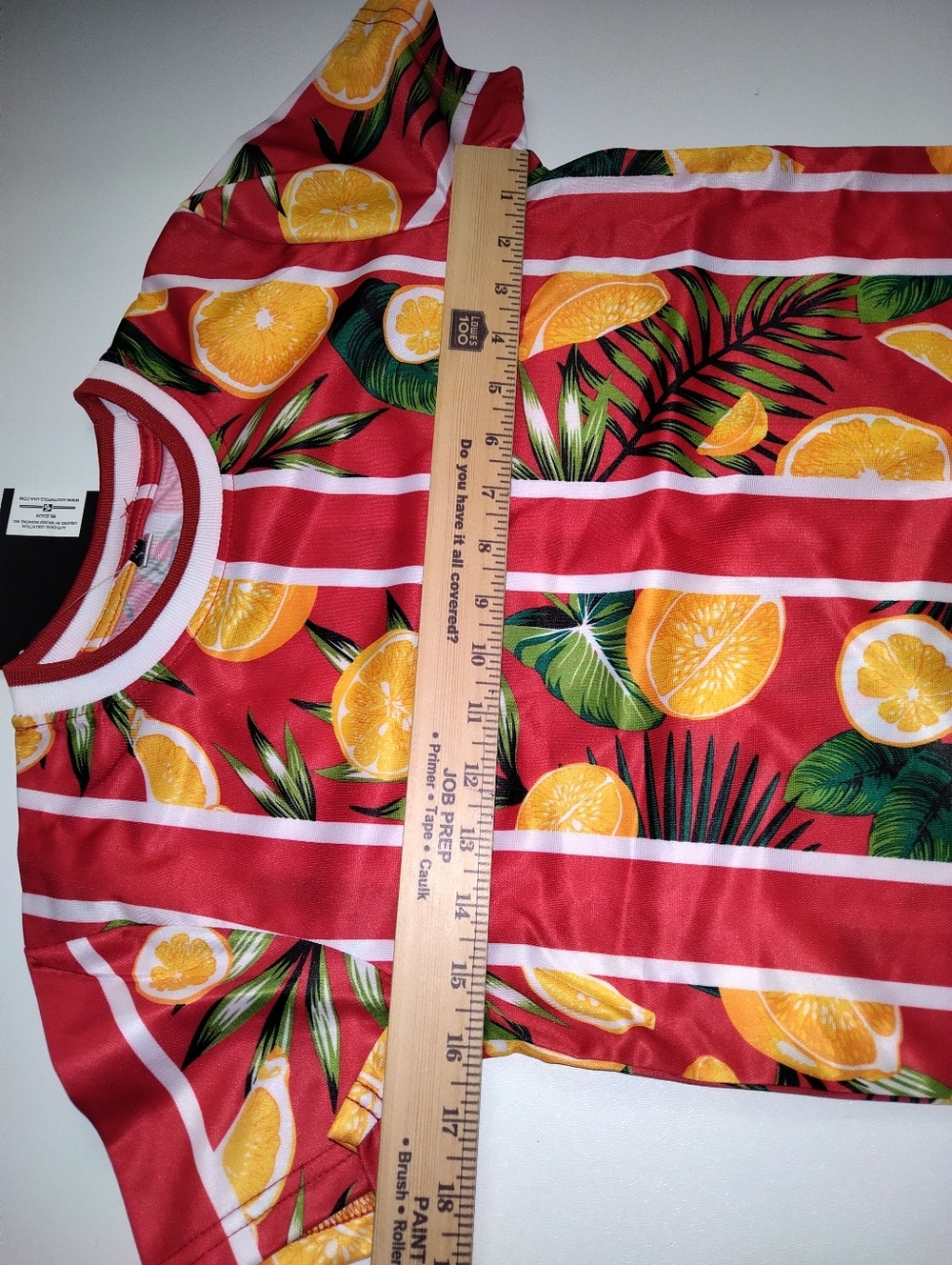 South Pole Boy's Red Tee with Orange Citrus Print New Size 8 - Picture 5 of 5